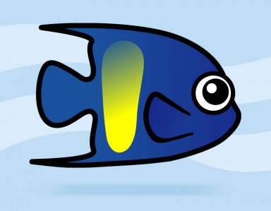 Cute Cartoon Yellowbar Angelfish by Scubadorable Cute Cartoon Yellowbar Angelfish by Scubadorable